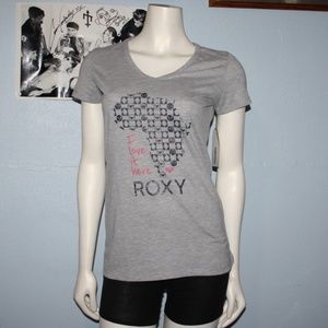 🌍 Roxy Graphic Tee · “Africa I Love It Here” · Size S · NWT